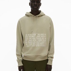 Helmut Lang | Shirts | New Helmut Lang Cities Spell Out Box Logo Hoodie  Large | Poshmark
